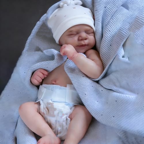Muñeco bebé silicona realista 18 pulg Zero Pam miniatura 3