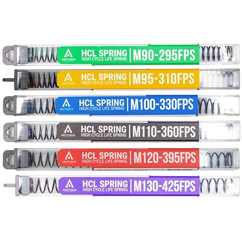 Arcturus RS High Cycle Life Spring M90-M130 / 295FPS-425FPS Airsoft AEG (M90-295FPS Green)