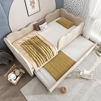 LED Daybed with 2 Storage Drawers and USB &Type C Charging Sations, 3FT Single Functional Upholstered Bed 90x190 cm, Guest Bed Sofa Beds Youth Beds For Adults & Teenagers, Velvet, Grey, No Mattress