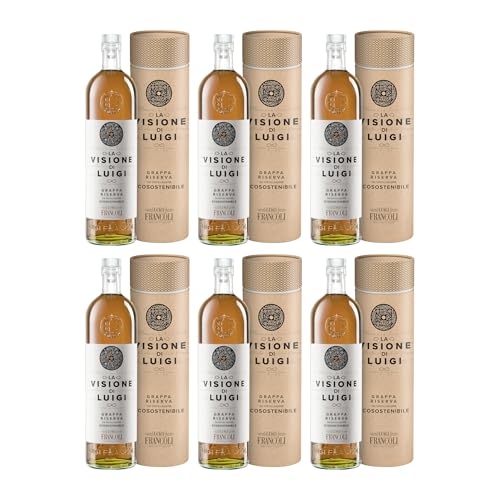 Luigi Francoli La Visione di Luigi Ris Tube Grappa Italien inkl. FeinWert E-Book (6 x 0.7 l)