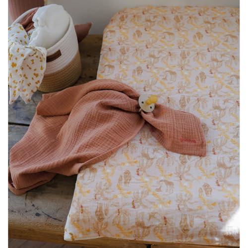 Matelas à langer Domiva Honey Moon avec sa housse réversible douce