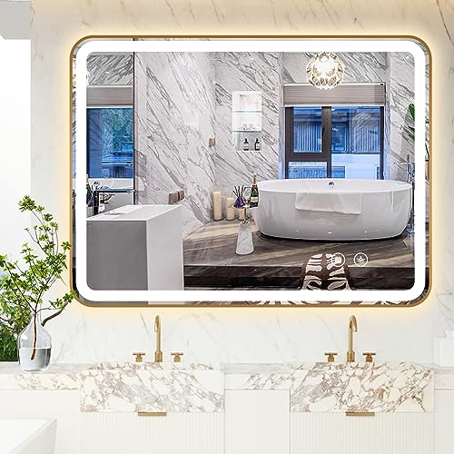 TheiaMo Rectangle LED Bathroom Mirror, 40
