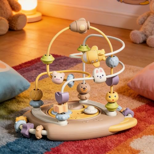 Circuit de perles en bois jouets d'éveil éducatifs complets