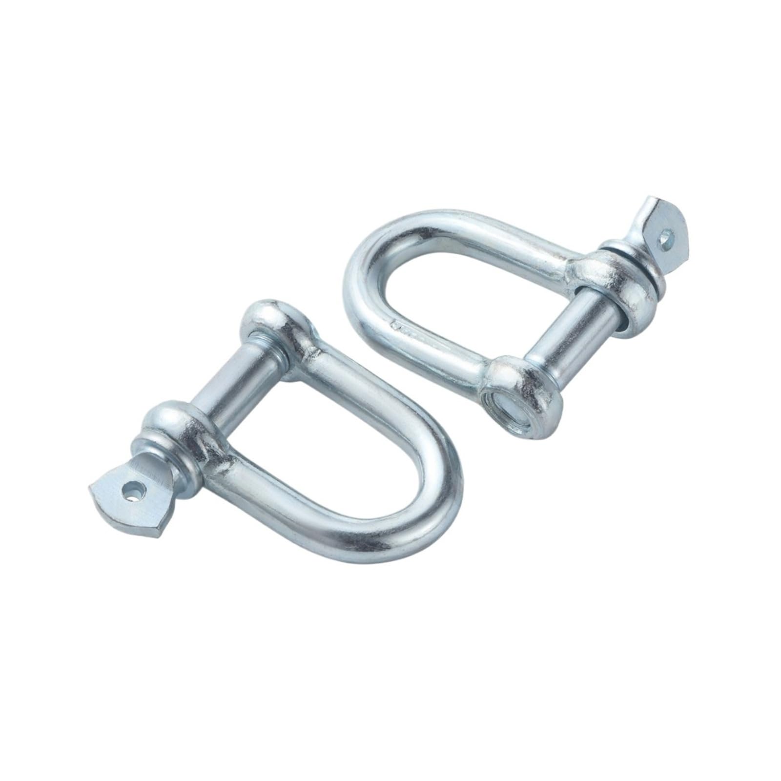 Grillete de anillo en D M6-M50, grilletes de elevación galvanizados de alta resistencia de acero al carbono for remolque, lona y amarre de barcos(M38/6.0t-1pc Galvanized)