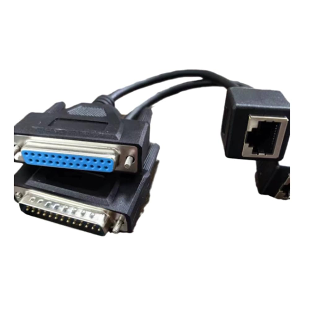 Adaptateur de Câble de Signal ILDA vers RJ45 - Ensemble de Connecteurs Mâle/ DB25 Compatibilité de Câble ILDA vers Ethernet Réseau