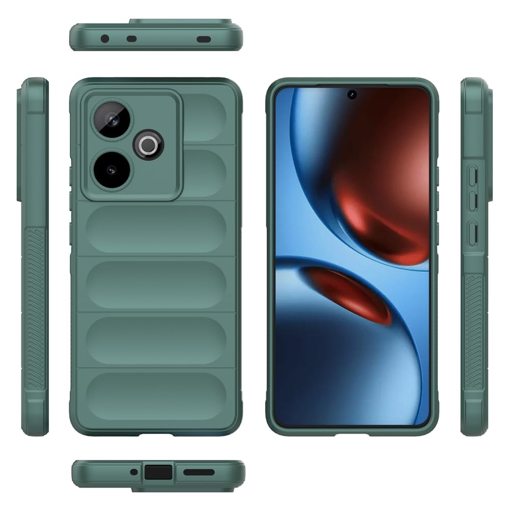 Compatible with Realme GT 7T Case Cover,Compatible with Realme GT7 5G RMX5061 RMX6688 / GT 7T 5G RMX5085 TPU Soft Silicone Cell Phone Protective Case Green