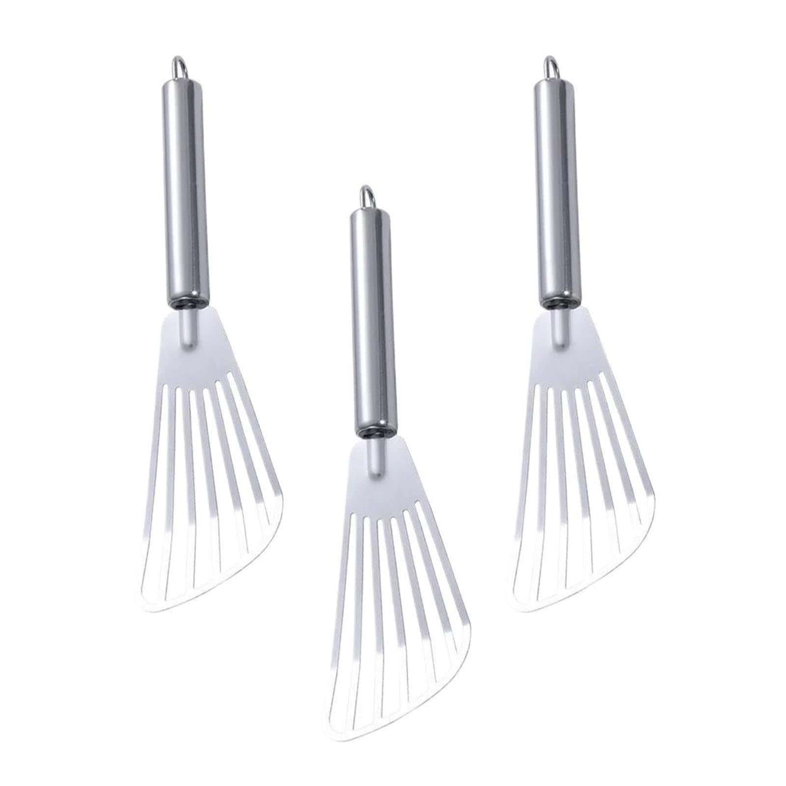 Ensemble de 3 spatules à fente en acier inoxydable, cuisson