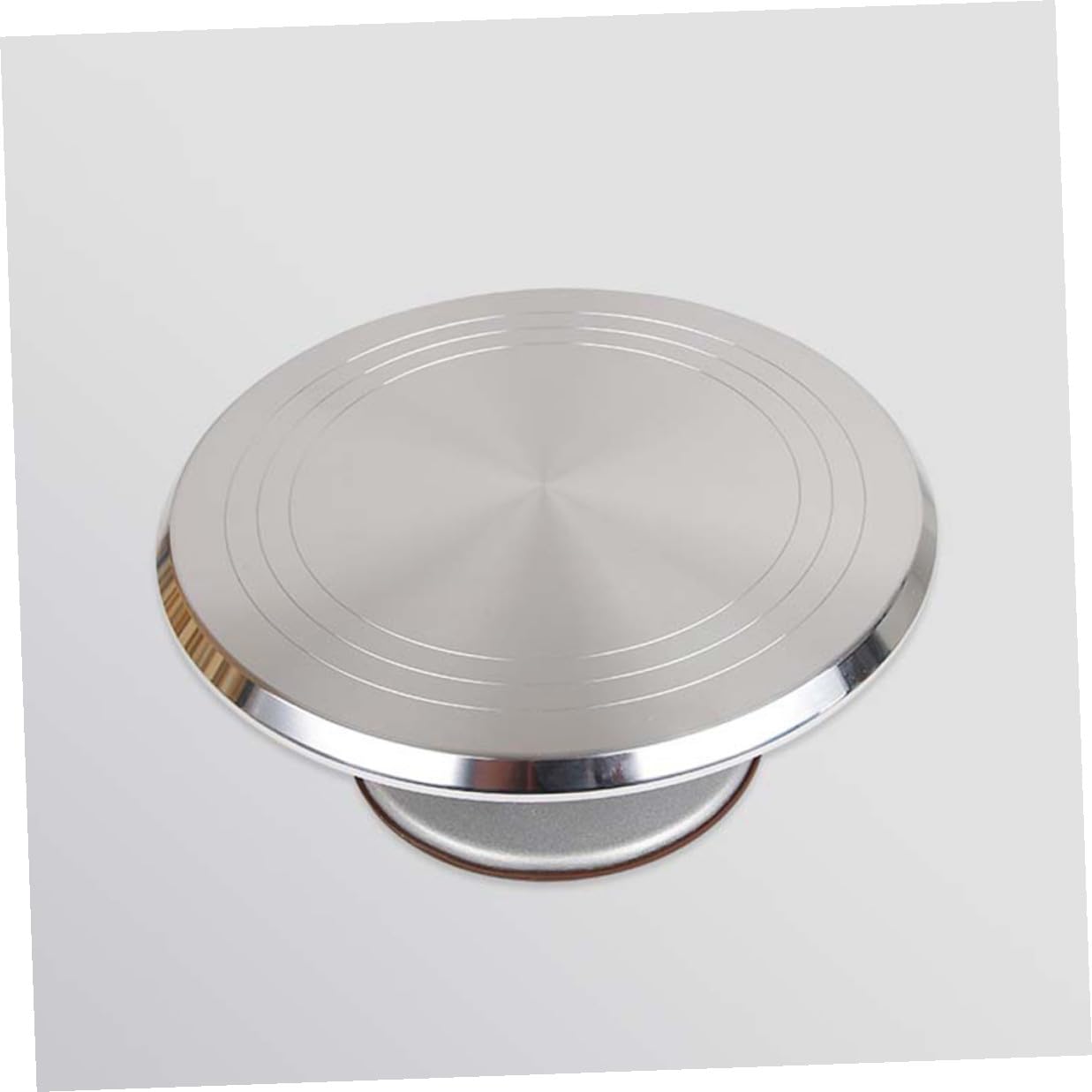 BETOOKY Piattaforma Rotante per Torte in Lega di Alluminio 12 Pollici Superficie Antiscivolo e Scala Incisa per Decorazione Professionale