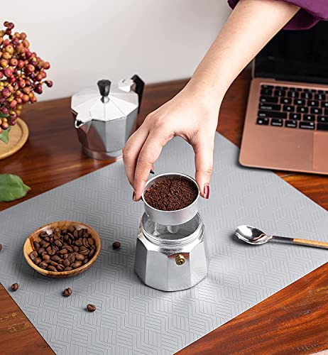 Image of AARKRI SALES Aluminum Stovetop Espresso Maker 3-Cup Moka Pot Percolator Italian Coffee Maker Classic Cafe Maker South Indian Filter Coffee Espresso for Gas or Electric Stovetop (Silver, 150 ml)