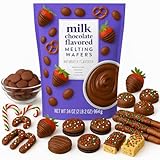 Melting Wafers Milk Chocolate Cocoa 34 oz Bag | Smooth, Easy-Melt Candy Coating Dipping, Drizzling, Baking - Snacks Desserts Treats - Made with Fair Trade Certified Cocoa