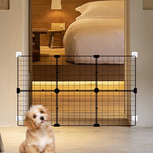 Sumoni Hundebarrieren Treppenschutzgitter Barrier Gates Haustier Gates Hund Gehege 105x70CM, einfach zu montieren, kann zusammen in so viele Modelle wie nötig (Single Piece 35 * 35cm, 6 Stück Total)