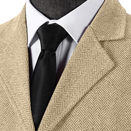 Men's Classic Slim Fit Dress Vest Formal Wedding Prom Tuxedo Suit Vests Single-Breasted Lapel Waistcoat with Pockets4