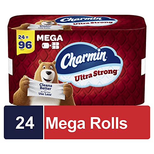 Image of Charmin Ultra Strong Toilet Paper 24 Mega Rolls, 242 Sheets Per Roll
