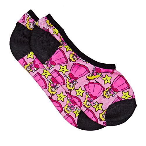 Vans Off The Wall Nitendo Canoodle Ankle Socks, Princess Peach, Womens Shoe Size 1-6