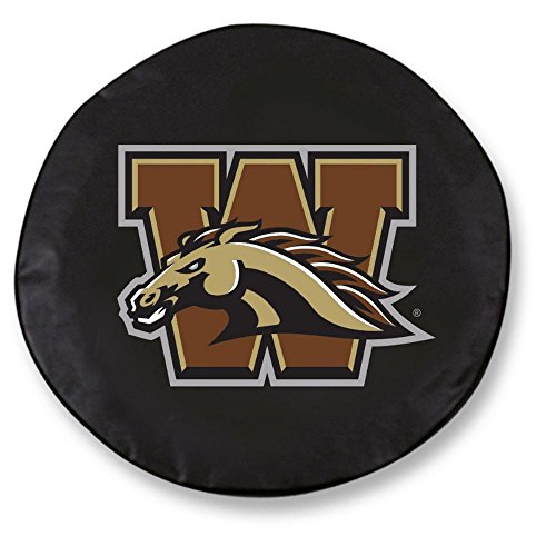 Western Michigan University Tire Cover 29"x8" Black Vinyl