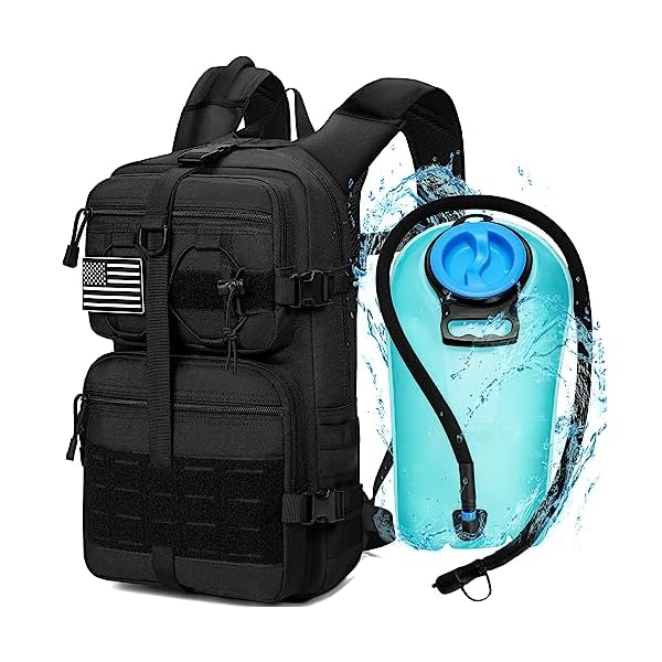 1050D Tactical Hydration Backpack with 3L Water Bladder