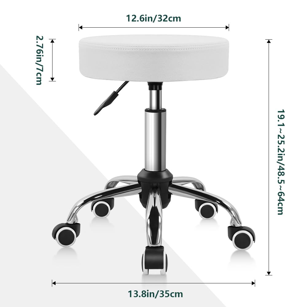 BFTOU Swivel Stool - Salon & Spa Rolling Chair -2
