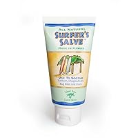 Vista 10 de Island Soap & Candle Works Surfer's Salve - Bálsamo calmante para la piel totalmente natural - Ungüento hidratante antirozaduras para picaduras