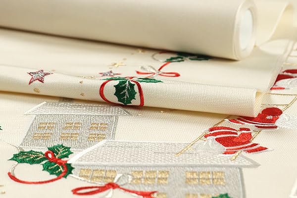 Amazon.co.jp: 西陣織 大光 刺繍 九寸 名古屋帯 仕立て付き クリスマス 