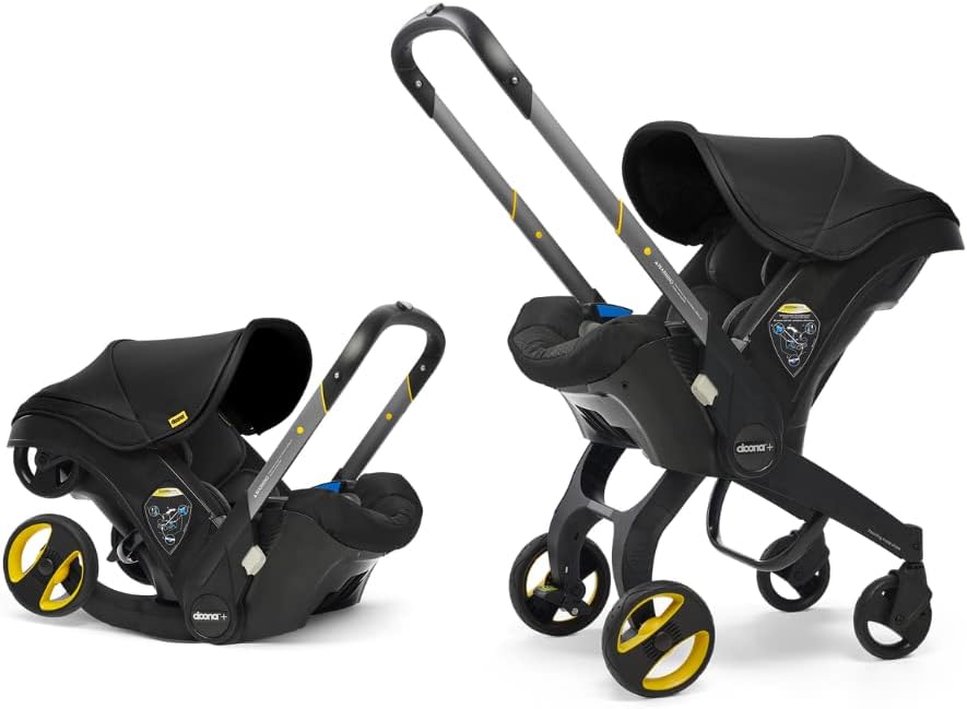 Doona Infant Car Seat and Stroller combined, with wheels extended
