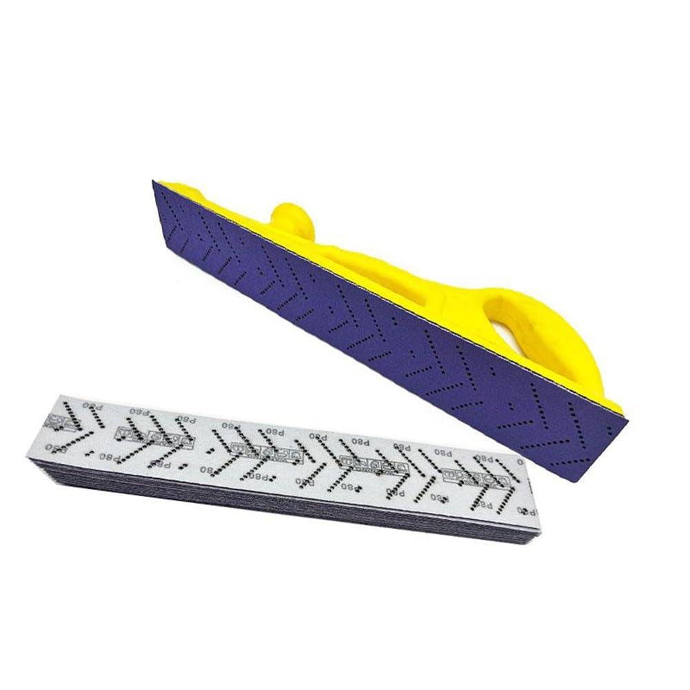 FABULETTA Rouleau de papier abrasif violet de 12 m de long, grain 80-600, rouleau de papier abrasif avec plusieurs trous pour poncer le bois et le métal