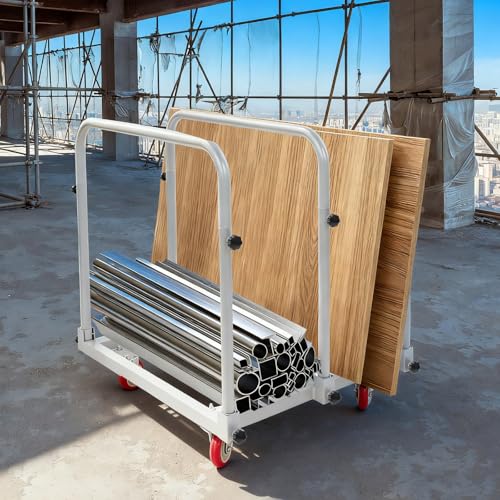 Carretilla de panel con capacidad 1400 lbs, acero resistente miniatura 3