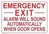 Emergency Exit Alarm Will Sound Automatically When Door Opens 10