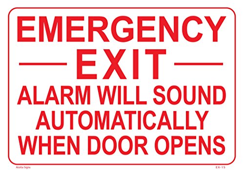 Emergency Exit Alarm Will Sound Automatically When Door Opens 10