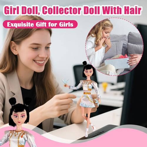 Muñecas Figura de Rumi-Mira-Zoey, Juego de Figuras Articuladas con Ropa y Accesorios, Figuras de Animación K-Pop, Dolls Muñeca De Dibujos Animados, Coleccionables y Regalos para Fans (B) - imagen 2