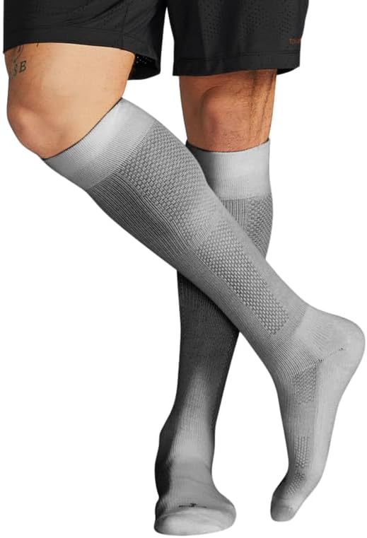 ActiveWick Men's Over-the-Calf Compression Socks – Wicking Channels, Mesh Ventilation & Copper Znergy Anti-Odor