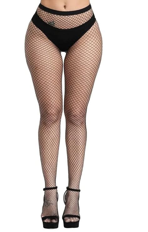 Women's Fishnet Tights – High Waist Black Mesh Pantyhose for Party, Dance, Clubwear, Halloween, Costumes & Daily Fashion | Stretchable & Breathable Fish Net Stockings – One Size Fits All-image-25