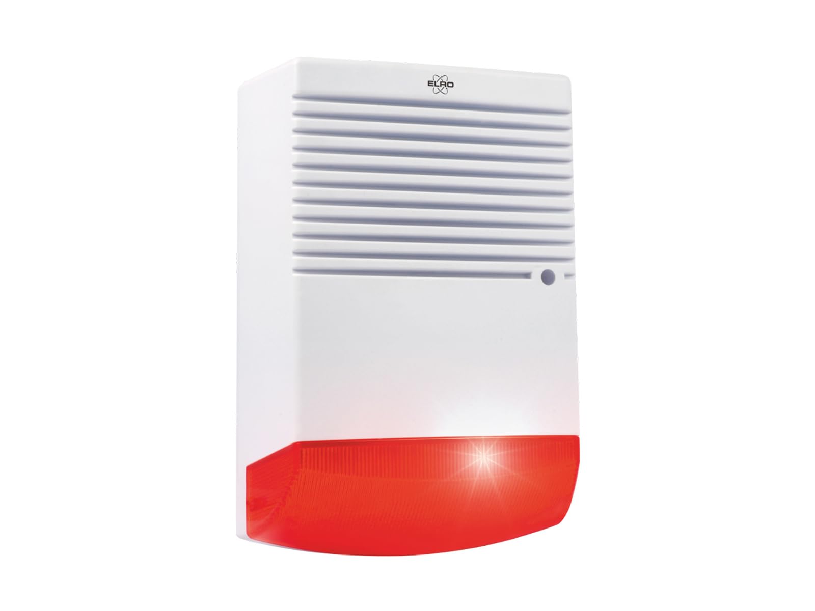 ELRO 2er Set Sirenen Attrappe mit blinkendem LED Licht, Batteriebetrieb - Alarmsysteme Dummy