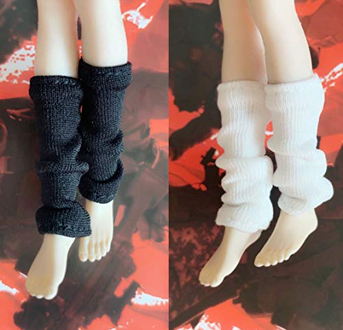 Hiplay 1/12 Scale Female Figure Doll Clothes, Handmade Loose Socks For 6 Inch Figure, Phicen/Tbleague/Shf Cm035 (White) #TOP26