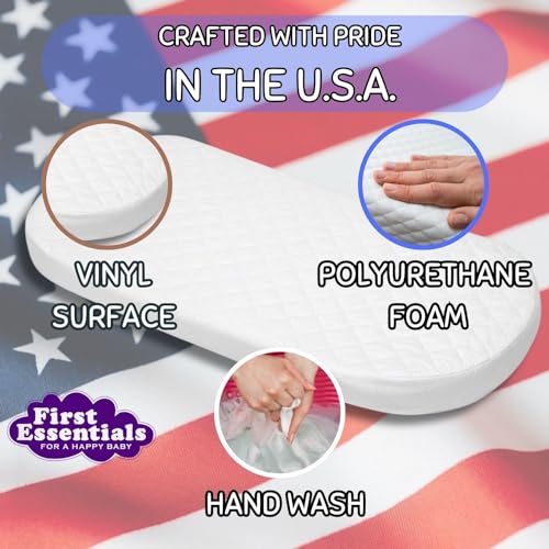 Image of Custom Fit Baby Bassinet Mattress Pad, Fits Cybex Priam 4, Water Resistant