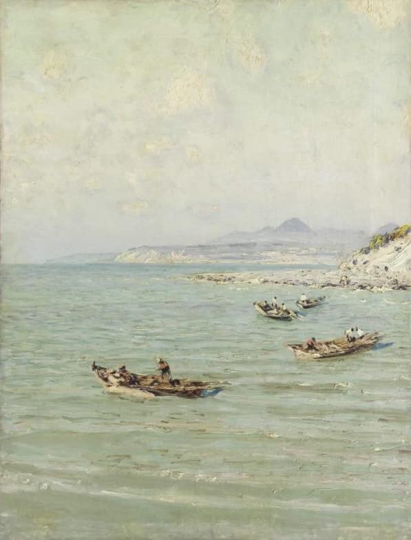 Toile bord de mer Nikolay Dubovskoy 50x70 cm pour mur vide