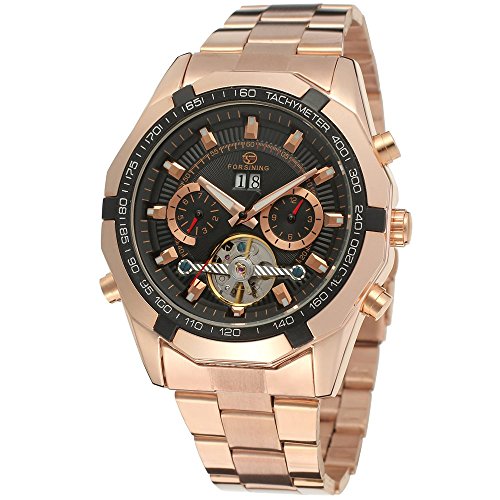 Montre Tourbillon Automatique pour Homme Forsining Steampunk Mécanique Bracelet