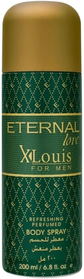 Eternal Love – XLouis Body Spray Men | Long-Lasting | Bright & Uplifting Start | Travel-Friendly Grooming Essential | Citrus & Woody Fragrance | All-Day Freshness | 200ml