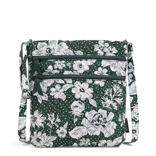 Vera Bradley Triple Zip Hipster Crossbody Purse, Cotton