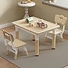 Kids table and chairs toddler table and chair set graffiti desktop height adjustable toddler desk with 2 seats kids table and chair set for ages 2 8 kids study table  urban country home decor