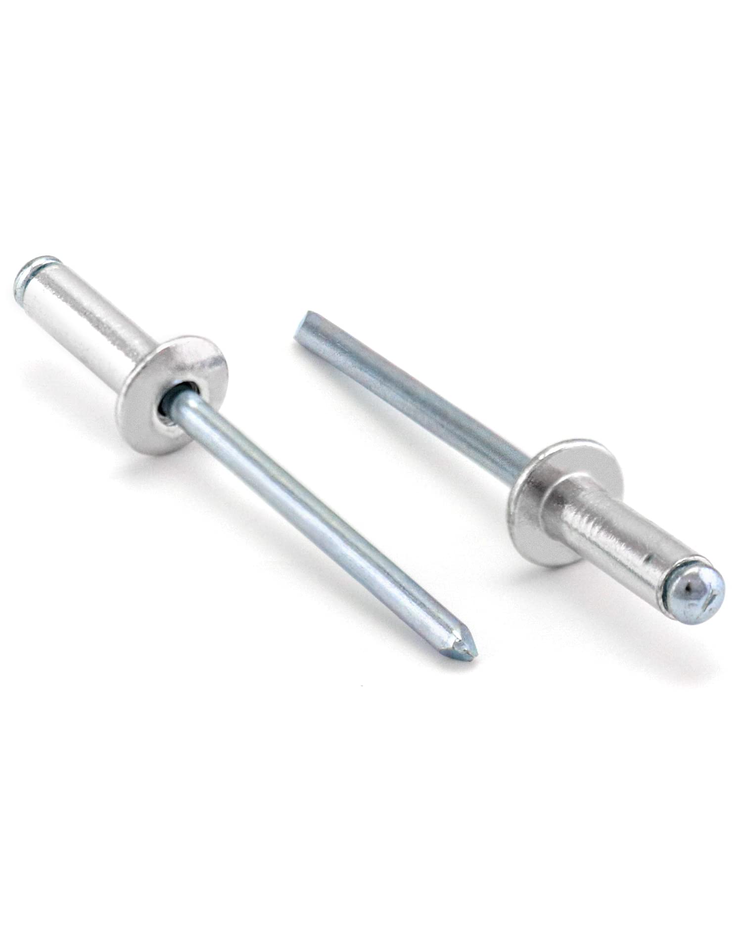 QWORK Rivets aveugles en aluminium, 1 000 pièces de rivets pop de 4,8 x 12 mm, plage de préhension de 7 à 9,0 mm