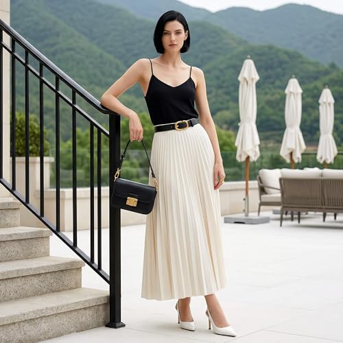 Image of heelchic Slingback Heels for Women Pointed Toe Stiletto Heel Closed Toe Pumps Slip on High Heels 2.95 inch Dress Pumps