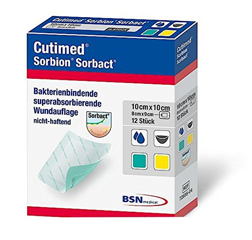Cutimed Sorbion Sorbact - Cuscino per ferite, 20 x 30 cm