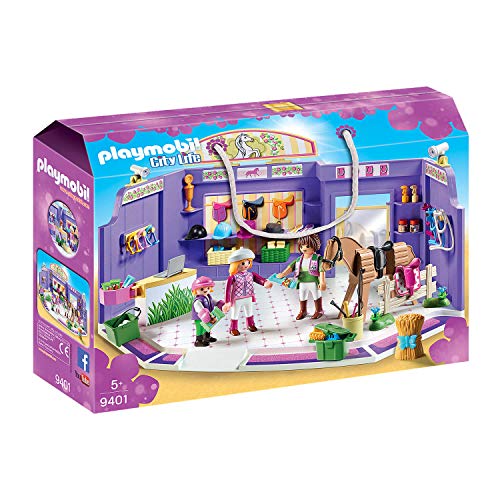 Playmobil Boutique d'équitation, 9401 Coffre de Figurines Coloré