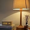 Amazon.com: FiBiSonic- Cubic Solid Wood LED Digital Electronic Alarm ...