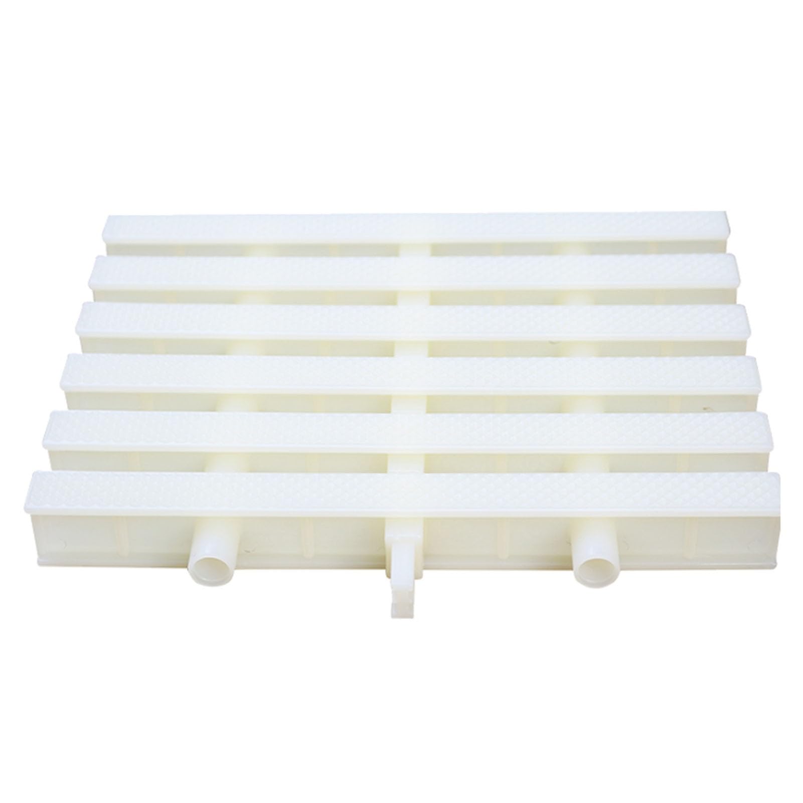 WQPMNYG Swimming Pool Drain Overflow Grate - 90° Spliceable Sewer Drain, Three-Hole Design for Indoor/Outdoor Use, Efficient Water Drainage, 30x100CM, Pack of 2