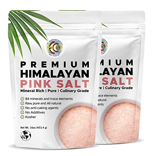 Earth Circle Organics Premium Himalayan Pink Fine Grain Salt - Pure Culinary Grade, Raw, All Natural Himalayan Salt - Certified Kosher, Nutrient and Mineral Dense, No Anti-Caking Agents - 2 Pounds