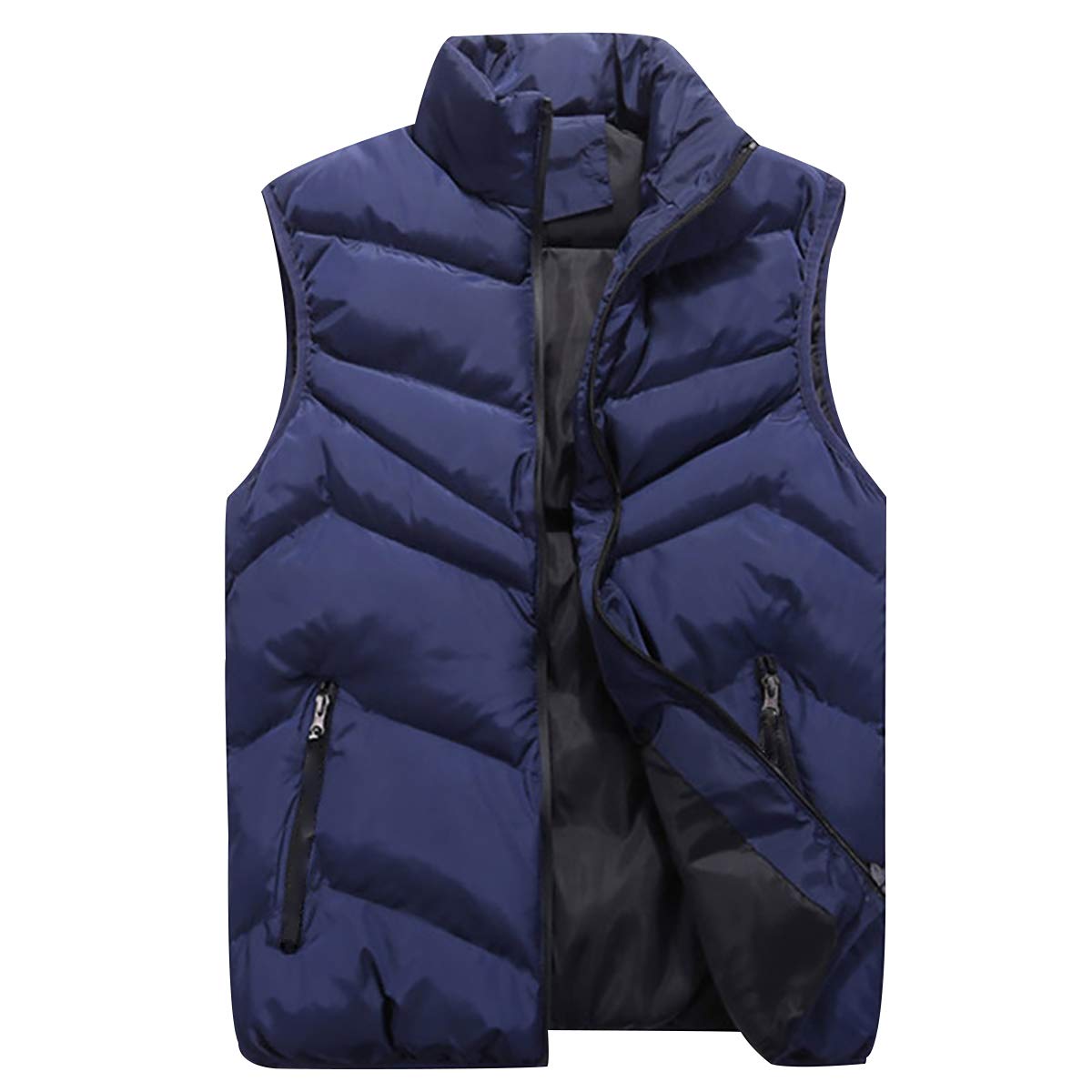 Gilet Piumino Uomo Invernale Termico, Giubbotto Senza Maniche Con Cappuccio E Zip, Leggero E Trapuntato