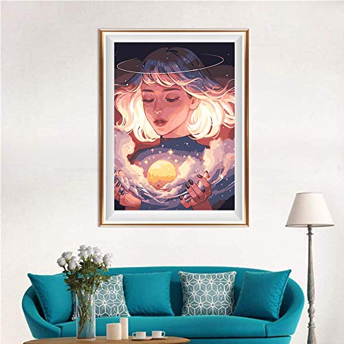Sendaoer DIY Diamond Painting Kits for Adults,Star Princess Full Drill Crystal Rhinestone Diamond Gem Painting with Diamonds Kits Mosaic Making Supplies Arts Craft for Home Wall Decor (11.8x15.7inch)