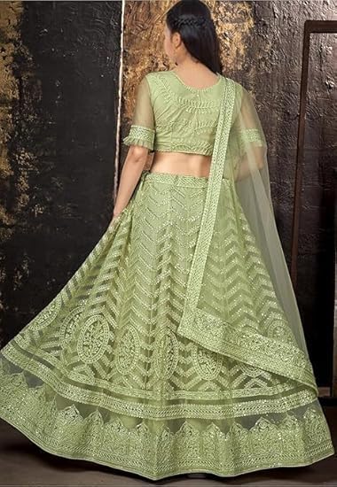 Image of RUKHA FAB Girls Lehenga Choli Set with Dupatta, Embroidered Traditional Indian Ethnic Wear for Kids, Wedding & Festival Party Dress