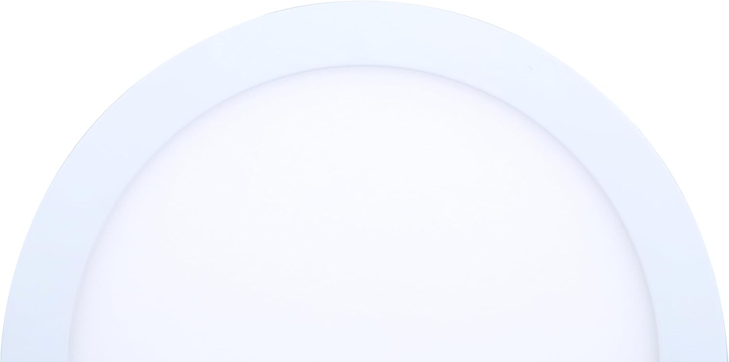 LED Round Disk Light 7-Inch – White Finish, Dimmable Ceiling Light, 5CCT Switch 2700K–5000K, 50,000 Hour Lifespan, Ultra-Slim Profile, Modern Flush Mount Fixture